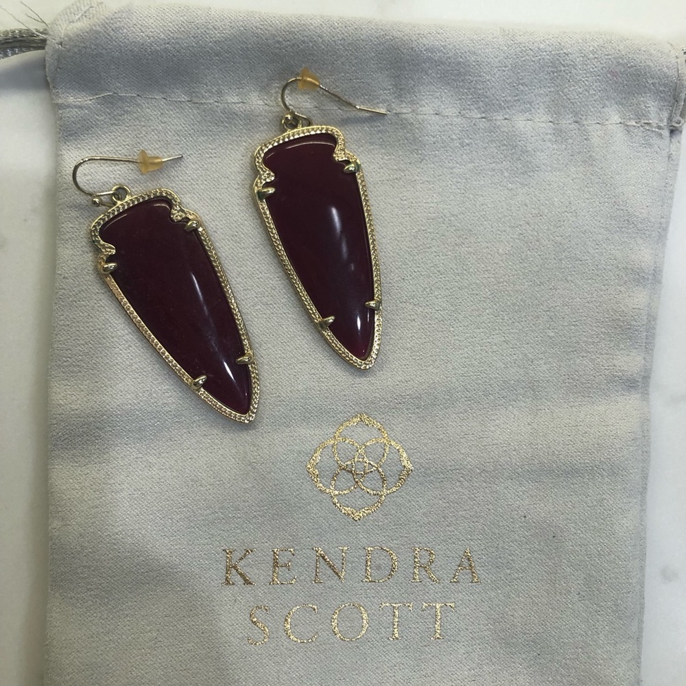 Kendra Scott Skylar Earrings Maroon